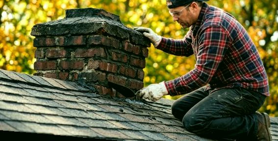 Crown mended on a Waltham chimney in autumn light