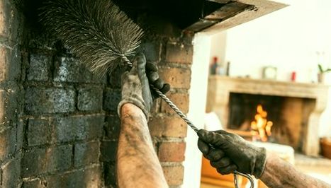 Hoop brush passed through a firebox during a movement check